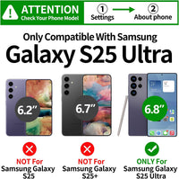 Magnetic Shockproof IP68 Waterproof 360Â° Case for Samsung S25 Ultra Compatible with MagSafe Black