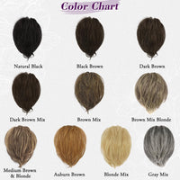 Ponytail Hairpiece 20cm Claw Clip Flexible Wires â Dark Brown