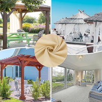 Outdoor Waterproof Patio Curtains Heavy Gazebo Grommet Top â Charcoal 150x108in