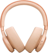 JBL Live 770 NC Wireless Over-Ear Headphones with Noise-Cancelling Technology and 65-Hour Battery Life, Sandstone