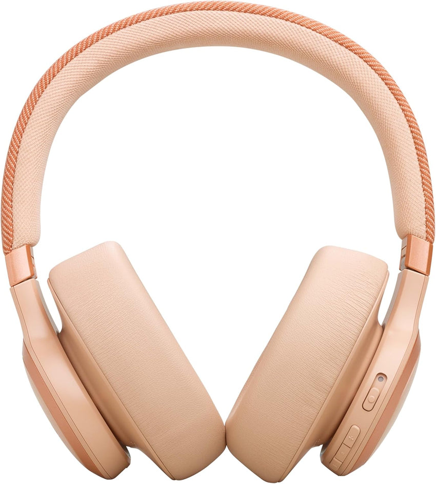 JBL Live 770 NC Wireless Over-Ear Headphones with Noise-Cancelling Technology and 65-Hour Battery Life, Sandstone