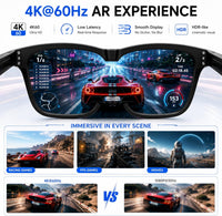 AR Glasses HDMI to USB-C Display Adapter 4.9ft 4K@60Hz Play and Charge