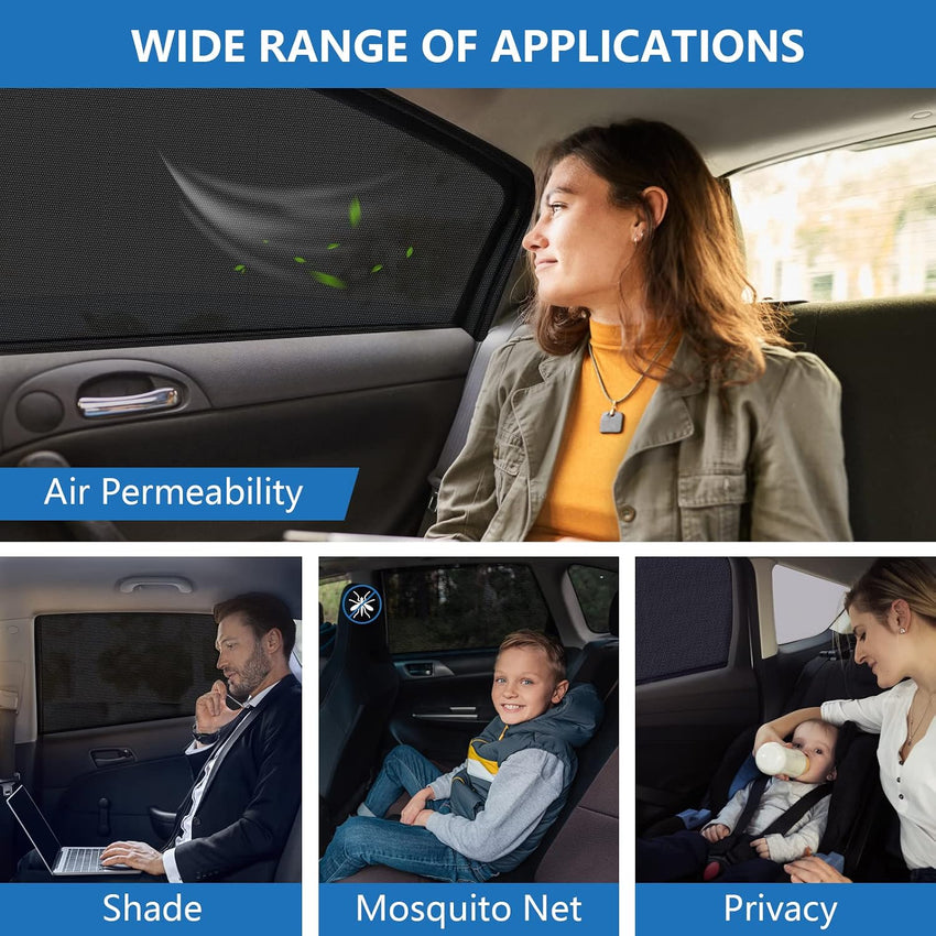 Car Window Sun Shades UV Protection for Kids Universal Rear Window Elastic â 2 pcs