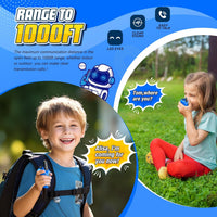 Grriopi Walkie Talkies for Kids, INCL Batteries Old Boy Gifts for 3-12 Year Olds Boys Toys Age 4-10 Walkie Talkies Kids Age 3 4 5 6 Walky Talky Sensory Outdoor Toddler Toys Blue Green