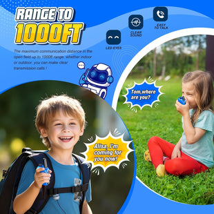 Grriopi Walkie Talkies for Kids, INCL Batteries Old Boy Gifts for 3-12 Year Olds Boys Toys Age 4-10 Walkie Talkies Kids Age 3 4 5 6 Walky Talky Sensory Outdoor Toddler Toys Blue Green
