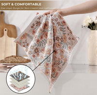 Kitchen Tea Towel Absorbent Quick-Drying Cotton Single