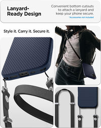 Spigen Liquid Air Case Compatible with iPhone 17 (2025) [Military-Grade Drop Protection] - Navy Blue