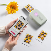 instax mini film format Link 3 smartphone photo printer, Bluetooth connection, Exclusive photo editing App, suitable for iOS/Android smartphones, Sage Green finish