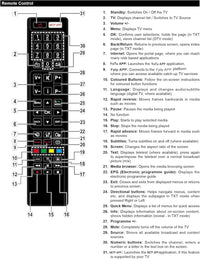 Universal Replacement RC4848F Remote Control INCLUDING BATTERIES. Hitachi/Polaroid/Luxor/Bush Smart TV Remote Control, with 3 Popular Shortcut Buttons - No Setup Required, No Instructions