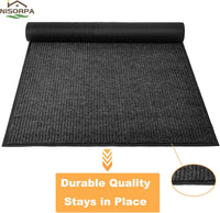 Nisorpa Carpet Runners for Hallways 90x300cm Hallway Runner with Non Slip Back Dirt Stopper Extra Long Hall Runner Washable Runner Mat for Home office Kitchen Gray