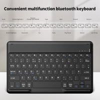 EasyAcc Bluetooth Keyboard, Ultra-Slim Wireless Keyboard UK Layout Quiet Portable Design with Built-in Rechargeable Battery for iOS, Mac, iPad, Windows and Android, Black