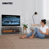 BONTEC TV Wall Bracket for 23-70 Inch LED LCD OLED Screens, Full Motion Double Arm TV Wall Mount Swivels Tilts Extends up to 380mm, Holds 45kg, Max VESA 400x400mm, Includes Spirit Level