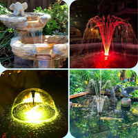 Pond Filter Pump & RGB Fountain Kit 2500 L/h Adjustable Flow 2500 L/h