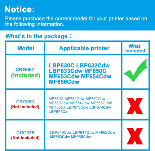 LCL 067 Black Toner Cartridge Replacement for Canon 067 067H Replacement for Canon i-SENSYS LBP631Cw LBP633Cdw MF651cw MF655Cdw MF657Cdw (1 Pack)