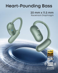 soundcore AeroFit 2 by Anker, Open-Ear Headphones, Adjustable Ear Hooks, Secure Fit, Instant AI Translation, Rich Bass, Hi-Res, 42H Playtime, Bluetooth 5.4, IP55, AI Clear Calls, Wireless Charging