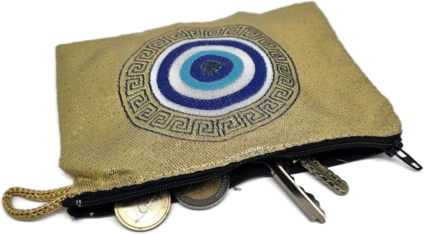 MYSTIC JEWELS - Wallet for Cards, Keys - Eye for Good Luck Design - Traditional (15 x 10 cm), Model 2, Purses