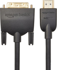 Amazon Basics HDMI-A to DVI (Male) Adapter Cable, Bi-Directional 1080P, Gold-Plated, 0.9 m, Single Pack, Black