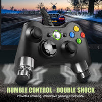 Controller for Xbox 360 PC, USB Game Controller, Upgraded Design Ergonomic Cable Controller for Xbox 360 Slim and PC with Windows XP/Vista/7/8/8.1/10