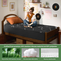 Single Mattress Topper Soft Quilted Thick Deep Pocket Back Pain Relief Grey