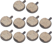 Bike Disc Brake Pads 5 Pairs Semi-Metallic Low Noise Wear-Resistant â Round