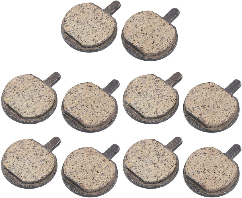 Bike Disc Brake Pads 5 Pairs Semi-Metallic Low Noise Wear-Resistant â Round