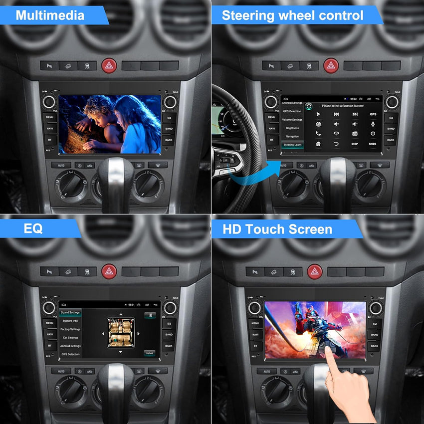 CAMECHO Android 13 7.0 inches Car Stereo for Opel Corsa d/Astra h/Zafira b/Meriva/Vivaro