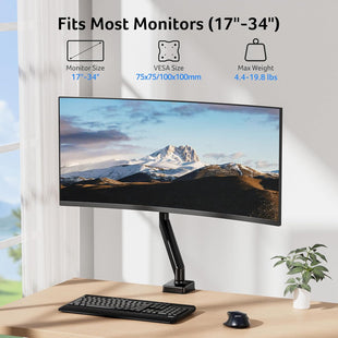 Acer Monitor Arm Desk Mount Adjustable for 17-34 Inch Screens â Black