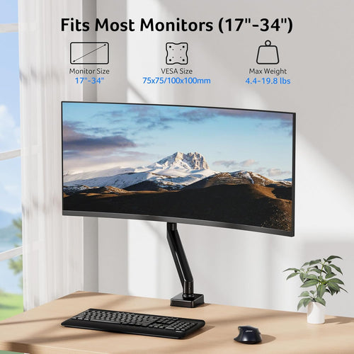 Acer Monitor Arm Desk Mount Adjustable for 17-34 Inch Screens â Black