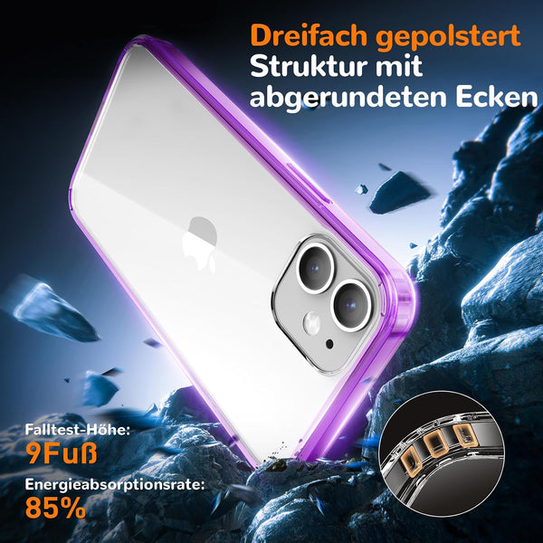 Case for iPhone 12 Mini, Crystal Clear, Slim Fit, Clear