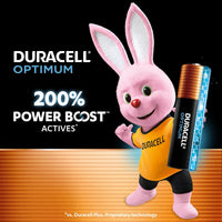DURACELL Optimum AA Batteries (12 Pack) - Alkaline Batteries 1.5V - 200% More Power Boost Actives - Meets Demands Of Modern Devices - 100% Recyclable, 0% Plastic Packaging - MX1500