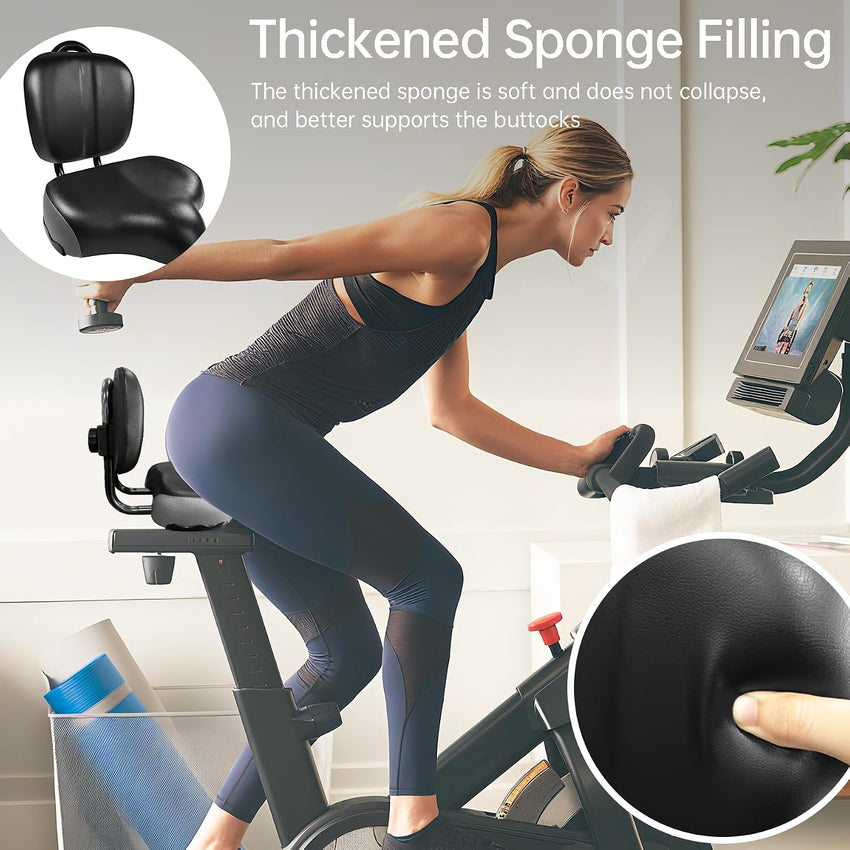 Aresvns Oversized Bicycle Saddle, Comfortable Leather City Bike Saddles Filled with Latex, Replacement Soft Rear Seat Cushion for Bikes, Universally Suitable for Both Men and Women