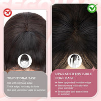 Clip-In Side Bangs Human Hair Fringe 8in â #4P27