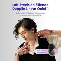 Ear Plugs for Sleep: 47dB Linear Noise Cancelling Earplugs | Lab-Validated ShallowFit Design & TwinGuard Tech | 8 Tips (XS-L) for Sleep/Travel/Concerts | 1g Ultra-Light & Washable