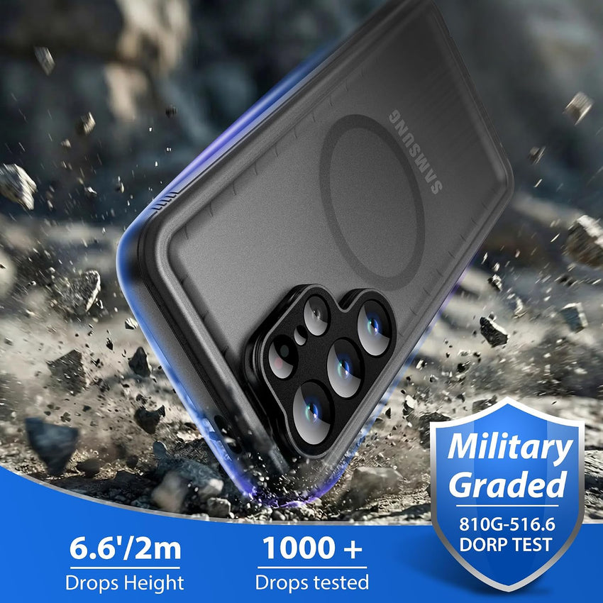 Magnetic Full-Body Case Samsung Galaxy S26 Ultra IP68 Shockproof 360Â° Protector Black