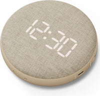 Vibrating Travel Alarm Clock Dual Alarm Heavy Sleepers Compact Black