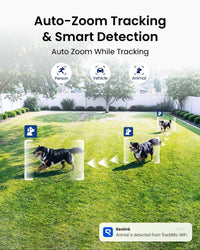 Reolink 4K Dual-Lens PTZ Outdoor Security Camera 6x Hybrid Zoom Auto-Tracking â Grey