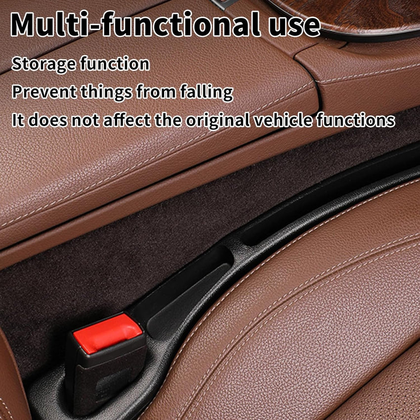 Car Seat Gap Filler Organiser 2 Pack for Cars SUVs & Trucks â Black