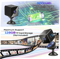 Mini WiFi Camera 1080p Night Vision AI Motion Detection Two-Way Audio 150°