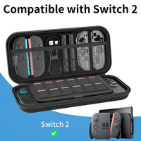HEYSTOP Case for Nintendo Switch 2 Console Accessories 2025 Latest Model Carrying Case Protective Hard Portable Travel Case Shell Pouch for Nintendo Switch 2 with Soft Interior & Mesh Pocket