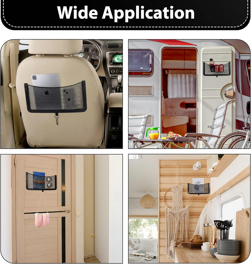Storage Nets for Campervans Elastic Trunk Storage Bag â For Phones, Bottles, Toiletries