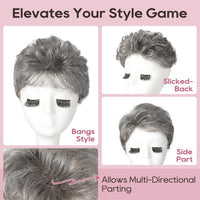 Hair Topper Synthetic Wiglet for Thinning Hair â Dark Blonde