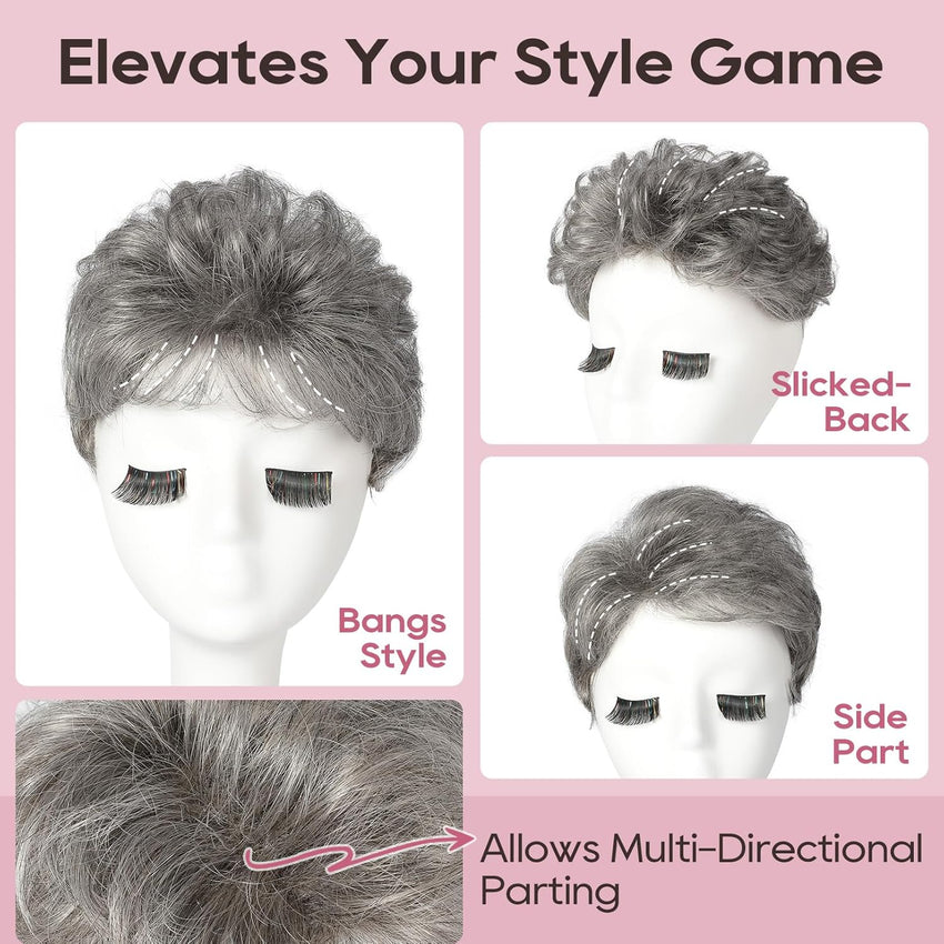 Hair Topper Synthetic Wiglet for Thinning Hair â Dark Blonde