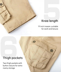 APTRO MenÃ¢ÂÂs Cargo Shorts Combat Workwear with Multi Pockets Ã¢ÂÂ Khaki 30