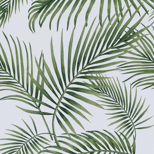 Hode Self Adhesive Wallpaper Green Leaf, Patterned Sticky Back Plastic Roll, Bathroom Kitchen Cupboard Worktop Vinyl Wrap for Furniture Table 90cmx6m