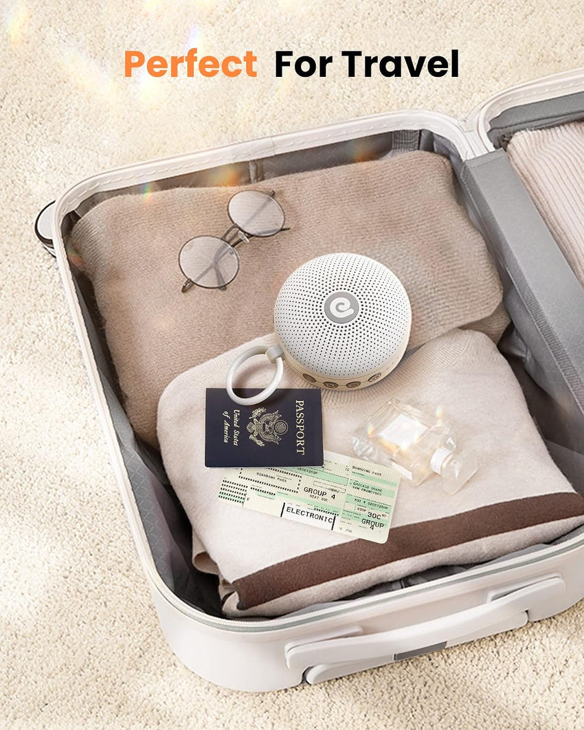 Dreamegg White Noise Machine, Portable Sound Machine Baby Features Powerful Battery, D11Max Sleep Aid Sound Machine for Baby Adults 21 Soothing Sounds for Sleeping Nursery Travel Gift USB Rechargeable