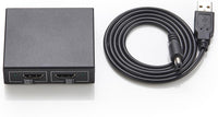 Amazon Basics HDMI Splitter 1 In 2 Out, 4K @ 30 Hz for Dual Monitors, PC, Laptops, DVD players, Xbox, Roku, Chromecast, with 1m USB USB-A to DC power cable, Mirror Only, Black