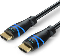 BlueRigger 8K HDMI Cable (1M, 8K 60Hz HDR, 4K 120Hz, High Speed 48Gbps with Ethernet, eARC, 3D, HDCP 2.3) - Compatible with PS5, Xbox, Roku, Apple TV, Switch, PC