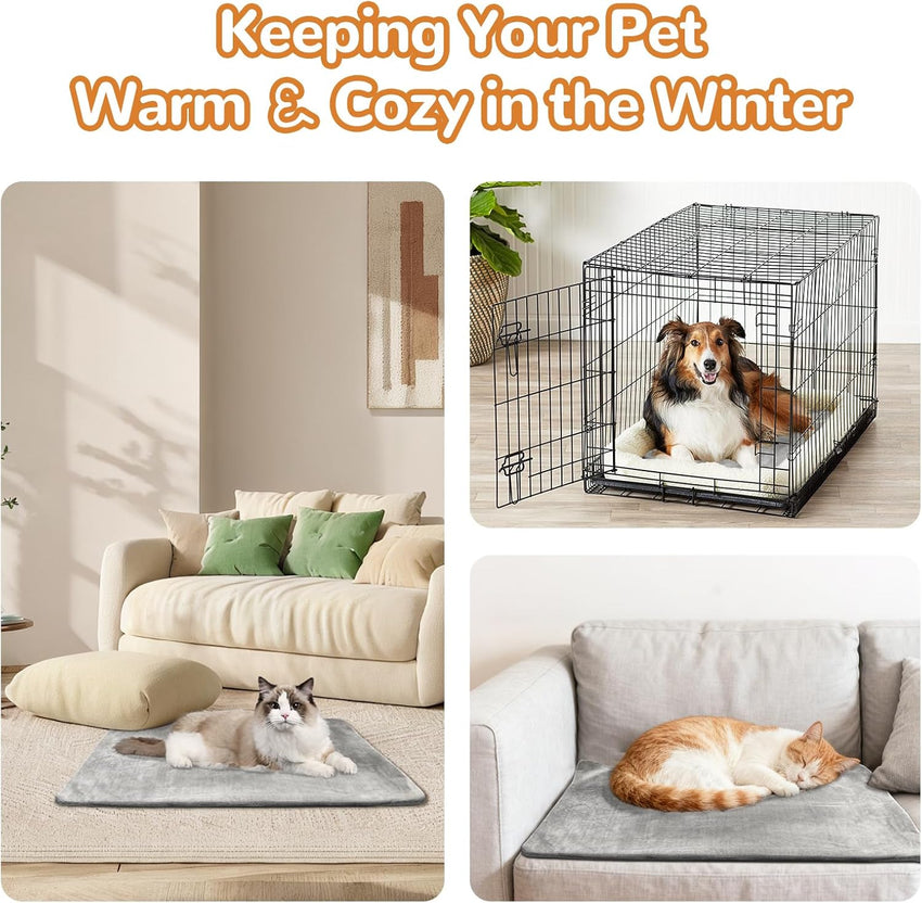 Electric Cat Heating Pad Adjustable Temperature 30â~60â â 60x45cm