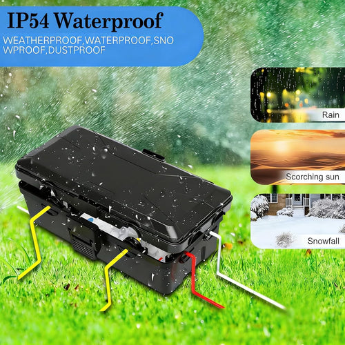 Waterproof Outdoor Electrical Dry Box 6-Cable Seal Entry for Extension Leads â 25x12x9.5cm