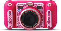 VTech - KidiZoom Duo DX Pink, 10-in-1 Digital Camera for Children, Photo, Selfie, Video, Colour Screen, MP3 Player, Audio Headphones, Gift for Children from 3 to 12 Years
